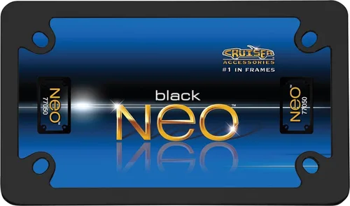 Miniatura 4 de Cruiser Accessories 77050 MC Neo marco para placa de vehículo color negro.