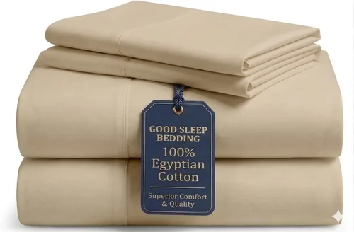 Miniatura 15 de Good Sleep Bedding Juego de sábanas divididas tamaño King para cama ajustable, sábanas de lujo, algodón egipcio, juego de sábanas de 5 piezas