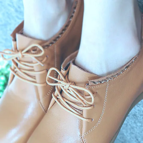 Miniatura 6 de Cordones Oxford redondos encerados para zapatos de vestir, botas chukka, 3 pares