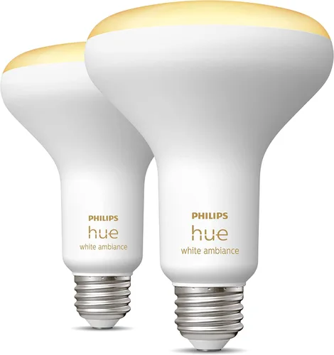 Miniatura 3 de PHILIPS Hue White Ambiance BR30 - Bombillas LED inteligentes (compatibles con Bluetooth) Hue Smart Dimmer Switch Bundle Controla tu iluminación