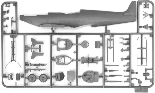 Miniatura 4 de ICM Modelos Spitfire Mk.VII Kit de construcción