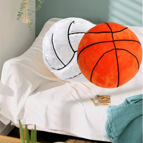 Miniatura 4 de XZJMY Almohada de voleibol, almohada deportiva suave y esponjosa, juguete de pelotas deportivas de peluche de 13.8 pulgadas, regalo para niños