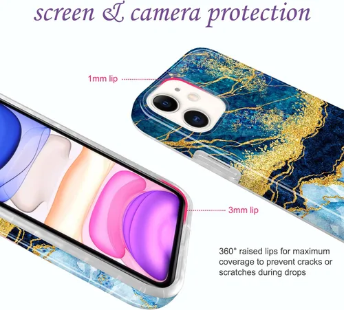 Miniatura 4 de Funda para iPhone 11 con purpurina dorada, delgada, a prueba de golpes, flexible, funda de TPU de silicona suave para iPhone 11 de 6.1 pulgadas