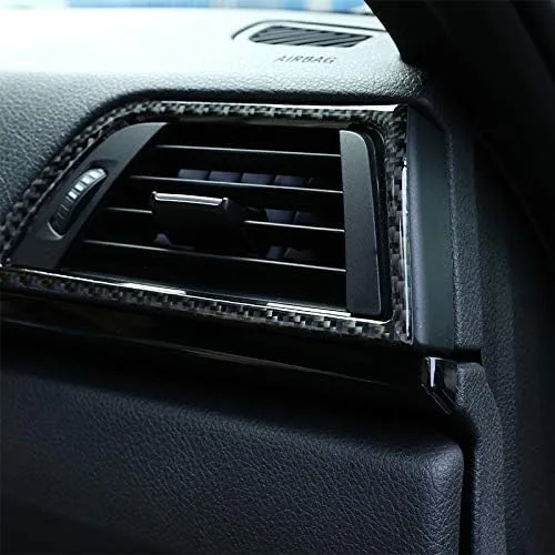 Miniatura 3 de YIWANG Adhesivos de fibra de carbono real para marco de ventilación de aire, 2 unidades, para BMW Serie 3 GT F30 F33 F34 F36 2013-2019 Accesorios