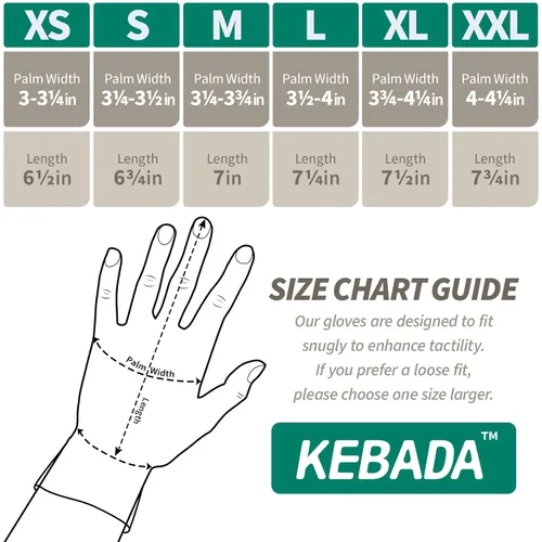 Miniatura 6 de Kebada Guantes de trabajo de seguridad, paquete de 120 pares a granel, pantalla táctil, revestimiento de poliuretano, ideales para almacén, Negro
