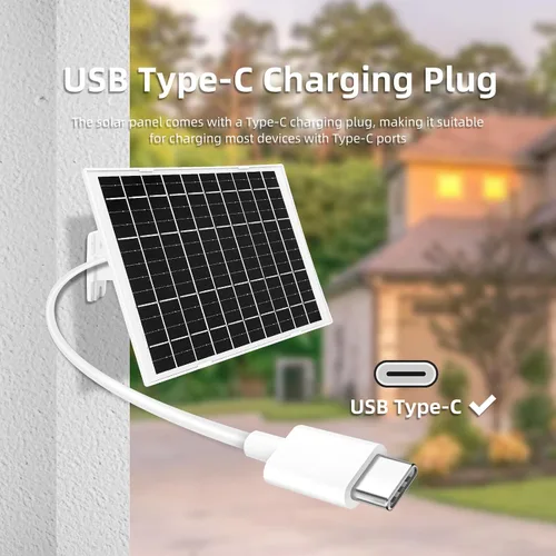 Miniatura 3 de Paquete de 4 cargadores de panel solar de cámara de 7 W compatibles con eufyCam 3/S330, 3C/S300, S350/C220/C210, eufy SoloCam S220/S340/C210