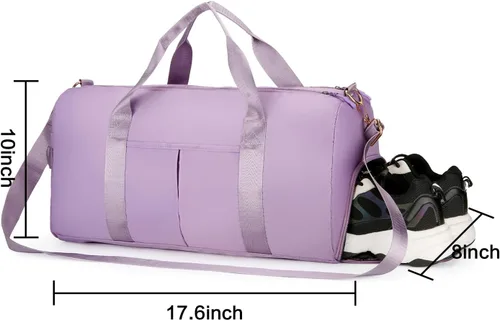 Miniatura 2 de Eirsdoik - Bolsa de deporte para gimnasio, bolsa de gimnasio deportiva para hombres y mujeres, bolsa de viaje con bolsillo húmedo y compartimento