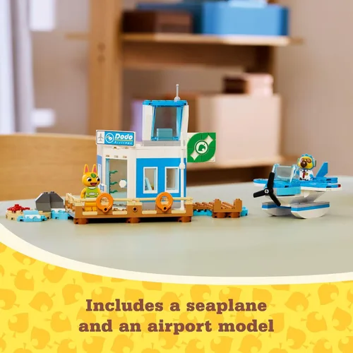 Miniatura 3 de LEGO Animal Crossing Fly with Dodo Airlines Airport Playset, juguete de avión para niños y minifigura piloto inspirada en la serie de videojuegos