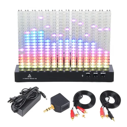 Miniatura 5 de Analizador de espectro musical,Analizador de espectro de 14 segmentos Indicación de nivel Luz de espectro musical