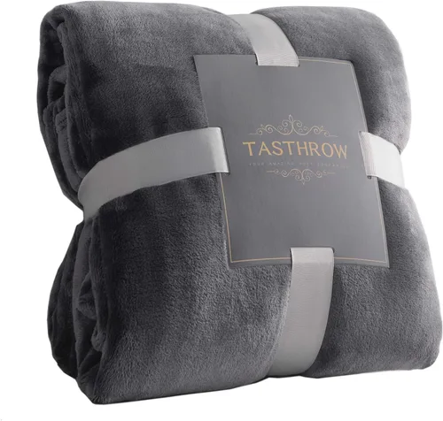 Miniatura 12 de TASTHROW - Manta decorativa de vellón de franela, grande, acogedora, ligera, gruesa, para todas las estaciones, adecuada para mujeres, hombres