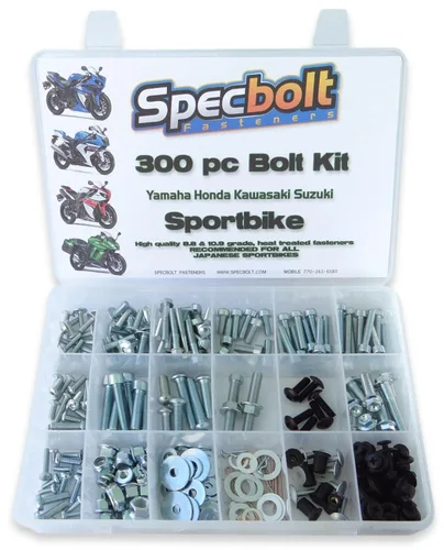 Kit de pernos para bicicleta de calle para Honda, Kawasaki, Suzuki y Yamaha Sport Bikes CBR600RR, CBR1000RR, GSX-R600, GXS-R750, ZX-7R, ZX-6R,