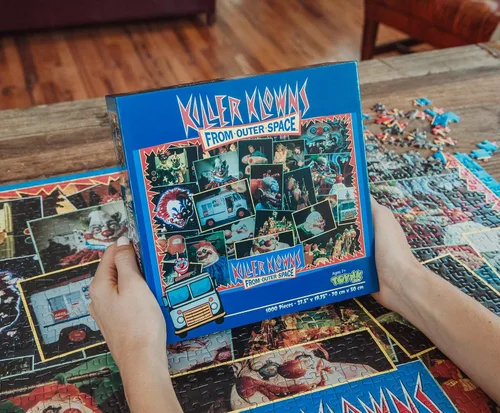 Miniatura 3 de Toynk Killer Klowns from Outer Space Kollage - Rompecabezas de 1000 piezas para adultos, 28 x 20 pulgadas
