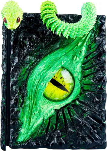 Miniatura 11 de Diario hecho a mano con relieve de monstruo de ojo grande, cuaderno de grabado de resina, papel en blanco, bloc de notas de viaje de tapa dura