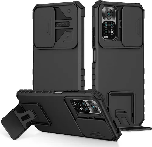 Funda compatible con Xiaomi Redmi Note 12 Pro 4G Dimensional Soporte Ventana Deslizante Teléfono Móvil Funda Protectora a Prueba de Golpes Funda