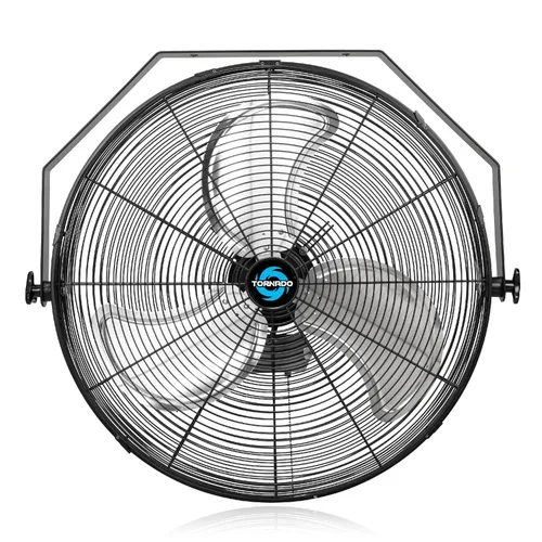 Miniatura 13 de Tornado - Ventilador de pared industrial de alta velocidad de 18 pulgadas con motor de carcasa TEAO - 4000 CFM - 3 velocidades - Cable de 6.5 pies