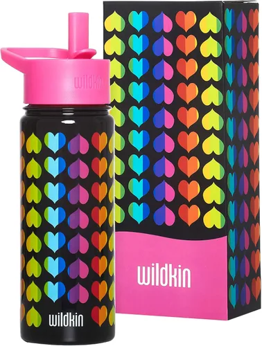 Miniatura 9 de Wildkin Kids - Botella de agua de acero inoxidable de 14 onzas para niños – Sin BPA, a prueba de fugas, aislada, fácil de limpiar - Ballerina