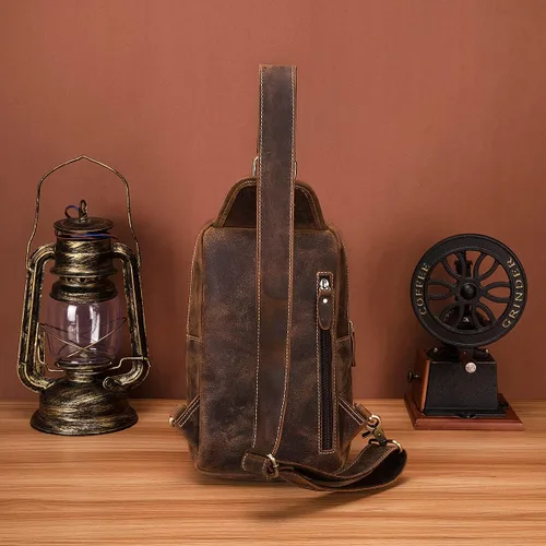 Miniatura 3 de Le'aokuu Al aire libre Casual Viaje Senderismo Crossbody Pecho Sling Bag Rig Una Correa De Hombro Bolso Mochila 1315