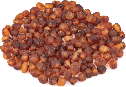 Miniatura 6 de Cuentas de ámbar estilo barroco, pulido y crudo, piedra báltica 100% natural, 0.197-0.236 in, suelta con agujeros perforados, varios colores - Amber