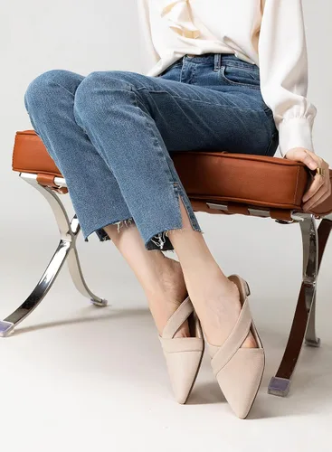 Miniatura 5 de Rekayla Zapatos mocasines sin espalda con punta cerrada para mujer.