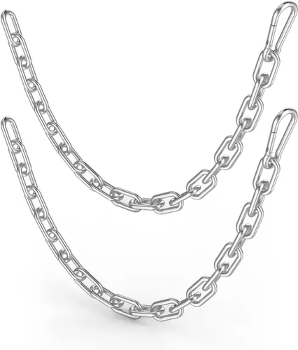 Miniatura 10 de Cadena de fitness, cadenas de levantamiento de pesas, cadena de extensión de máquina de cable, cadena de extensión de cable LAT de acero inoxidable
