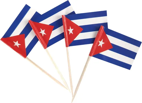 Miniatura 21 de JBCD Bandera afroamericana con palillo de dientes panafricano, mini banderas negras de liberación para cupcakes, 200