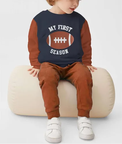 Miniatura 2 de Hoanselay Conjunto de sudadera de manga larga con capucha y pantalones de otoño e invierno para bebé niño