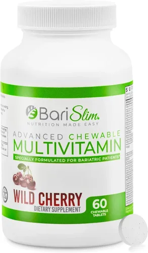 Miniatura 10 de BariSlim Tabletas multivitamínicas bariátricas masticables avanzadas, vitamina bariátrica y suplemento para cirugía posbariátrica, incluyendo bypass
