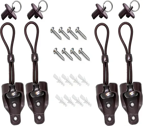 Miniatura 13 de Kit de bungee + tapa de extremo, accesorios de instalación de repuesto universales para parasol de interior/exterior y persianas enrollables