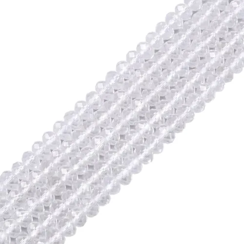 Miniatura 25 de 7 chakras piedras preciosas de 0.236 in de piedras preciosas facetadas Rondelle sueltas cuentas para hacer joyas DIY cuentas de 16 pulgadas