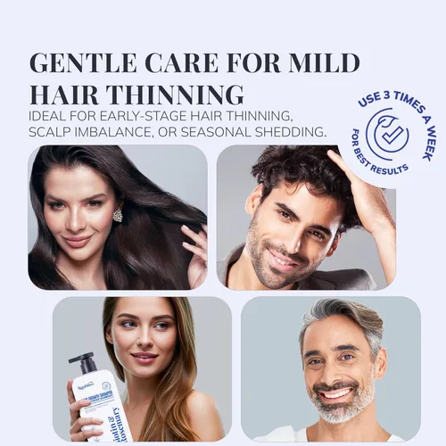 Miniatura 4 de Champú de biotina y romero para el crecimiento del cabello: Champú para la pérdida de cabello para cabello fino infundido con ingredientes ricos