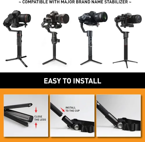 Miniatura 2 de Kamerar MogoCrane Kit de cinturón, soporte de peso para estabilizador de cardán de una sola mano, DJI Ronin-S, Zhiyun Crane 2, Crane Plus, Moza Air