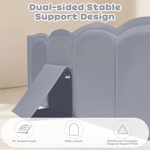 Miniatura 6 de Bañera plegable para ducha para bebé, estructura reforzada, bañera plegable con base antideslizante, bañera portátil para niños de 6 meses a 4 años