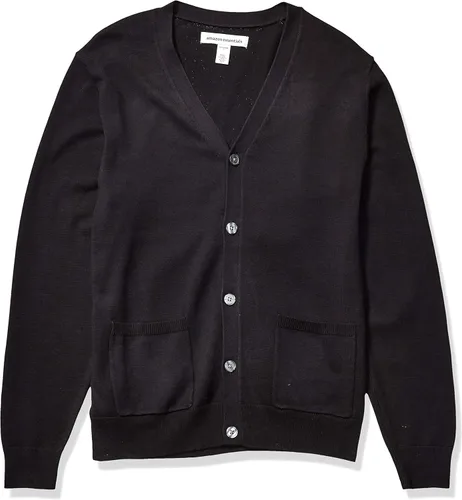 Miniatura 8 de Tienda Essentials Suéter tipo cárdigan de algodón para hombre