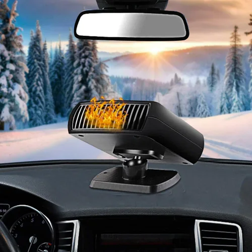 MACHSWON Calentador portátil de coche para desempañador de ventana, ventilador de refrigeración caliente y térmica de cerámica de 12 V, encendedor