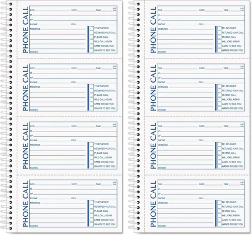 Miniatura 3 de TOPS Libro de formularios de mensajes para teléfono, duplicado sin carbono, 2.75 x 5 pulgadas, 400 juegos por libro (4003)