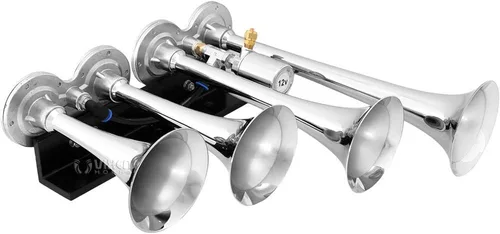 Miniatura 2 de Vixen Horns Kit de bocina de tren para camiones/coche/semi. Sistema completo a bordo: compresor de aire de 150 psi, tanque de 1.5 galones, 4