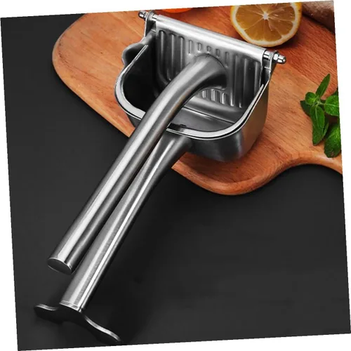 Miniatura 3 de Exprimidor manual de frutas de acero inoxidable para el hogar y camping, práctico exprimidor de cítricos y mangos, extractor no eléctrico