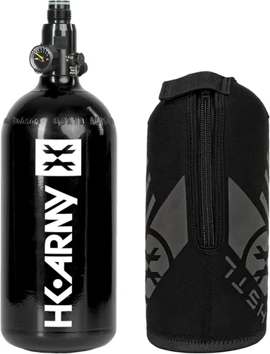 Miniatura 10 de HK Army Tanque de aire comprimido de aluminio HPA para paintball con sistemas de aire - Regulador estándar Azul