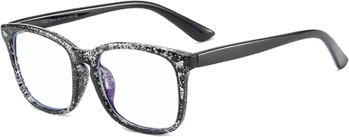 Miniatura 23 de MAXJULI - Lentes con bloqueo de luz azul, para lectura en computadora, juegos, televisión, teléfonos para mujeres y hombres (azul transparente)