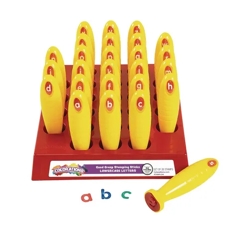 Miniatura 8 de Colorations Good Grasp - Paquete de 10 palos de estampado de números 0-9, suministros para el aula (1 1/4 pulgadas x 5 1/8 pulgadas)