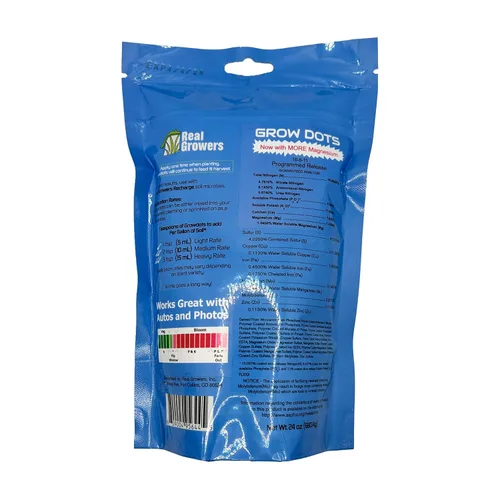 Miniatura 2 de Real Growers Grow Dots Classic 6lb - Nutrientes de liberación programada de una sola aplicación a granel para cultivos sin suelo