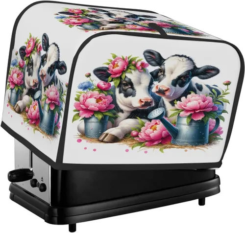 Miniatura 39 de Funda para tostadora de animales de gallo, 2 rebanadas, protección contra el polvo y las huellas dactilares, fundas para pan, fundas lavables