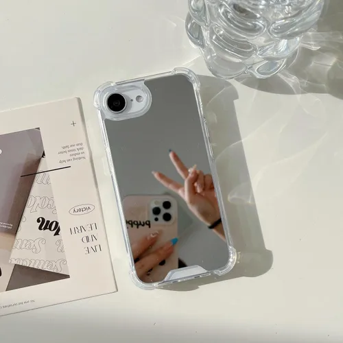 Miniatura 10 de Funda compatible con iPhone 11 con espejo con parachoques a prueba de golpes, parte trasera dura, delgada, cubierta protectora delgada para niñas