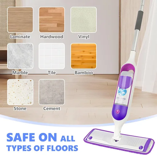 Miniatura 7 de Almohadillas de repuesto reutilizables compatibles con Swiffer PowerMop, repuestos de microfibra para mopa eléctrica, lavables a máquina
