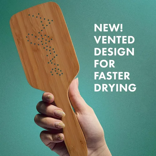 Miniatura 3 de Agave Natural Bamboo Paddle Brush Cepillo ligero desenredante y alisador para el cabello