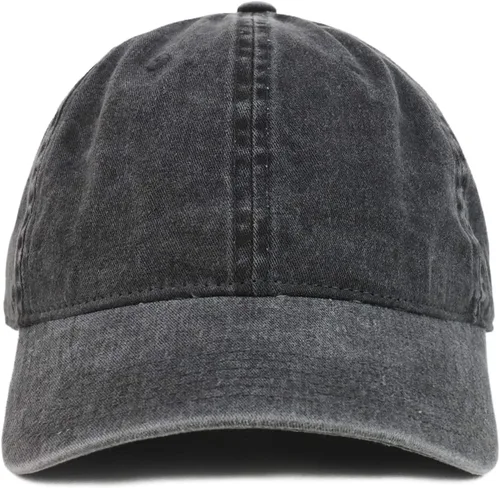 Miniatura 2 de Gorra de béisbol no estructurada teñida con pigmento de algodón lavado grande grande XXL