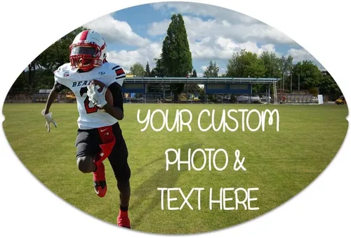 Alfombrilla de Mouse Personalizada con Foto y Texto de Neopreno, Suministros de Oficina y Accesorios para Computadora de Juegos, Forma de Fútbol