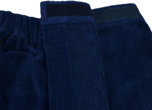 Miniatura 3 de anatolian Toalla de felpa de algodón orgánico para hombre, ajustable, para después de la ducha, para usar en el gimnasio, piscina, playa, spa, Azul