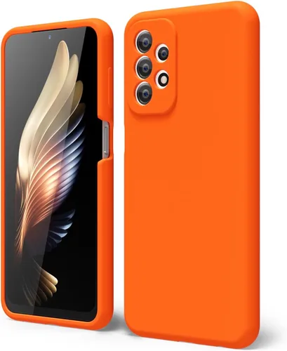 Miniatura 212 de oakxco Funda para teléfono Samsung Galaxy A12 con agarre de silicona líquida, linda delgada fina suave cubierta de gel de goma TPU lisa para mujeres