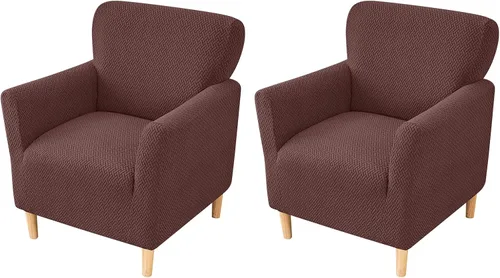 Miniatura 83 de FUANGUI Funda para Sillón de Banquete con Brazos Fundas para Sillas Elásticas Funda para Sillón Club Funda Suave para Sillón Sofá Cubiertas 03